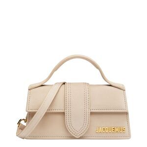 Jacquemus The Bambino Leather Flap Bag, Beige